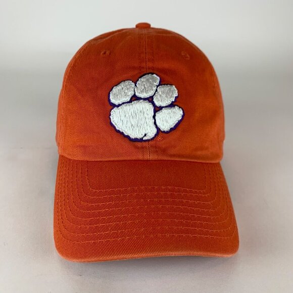Clemson Tigers NCAA Orange 47 Brand Clean Up Relaxed Fit Strapback Adjustable Ha - Picture 2 of 6